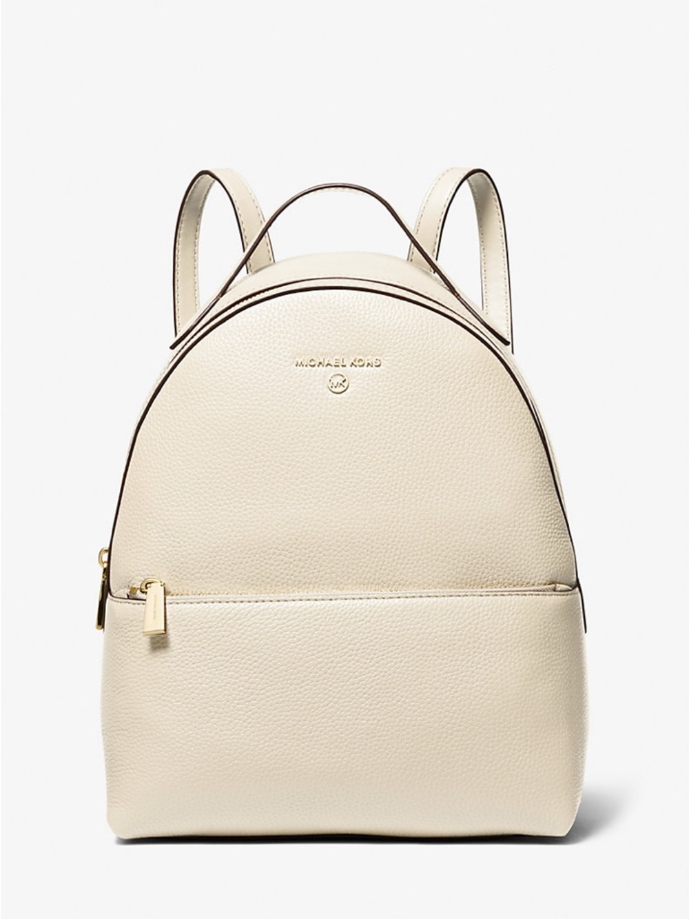 Michael Kors Valerie Medium Light Cream Pebbled Leather Backpack